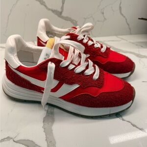 Steve Madden Burst Red and White Women's Sneakers